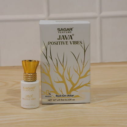 Sagar Java Positive Vibes Roll-on Attar Alcohol-free Perfume Oil For Men And Women (9.9 Ml)