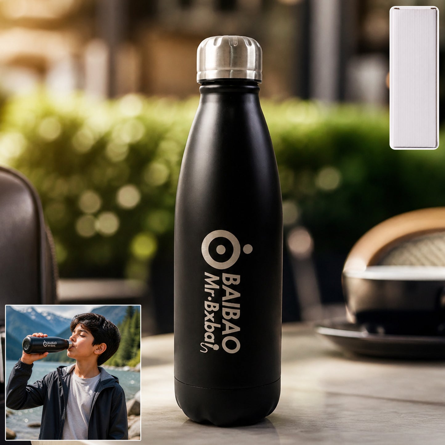 Premium Stainless Steel Water Bottle (500ml)