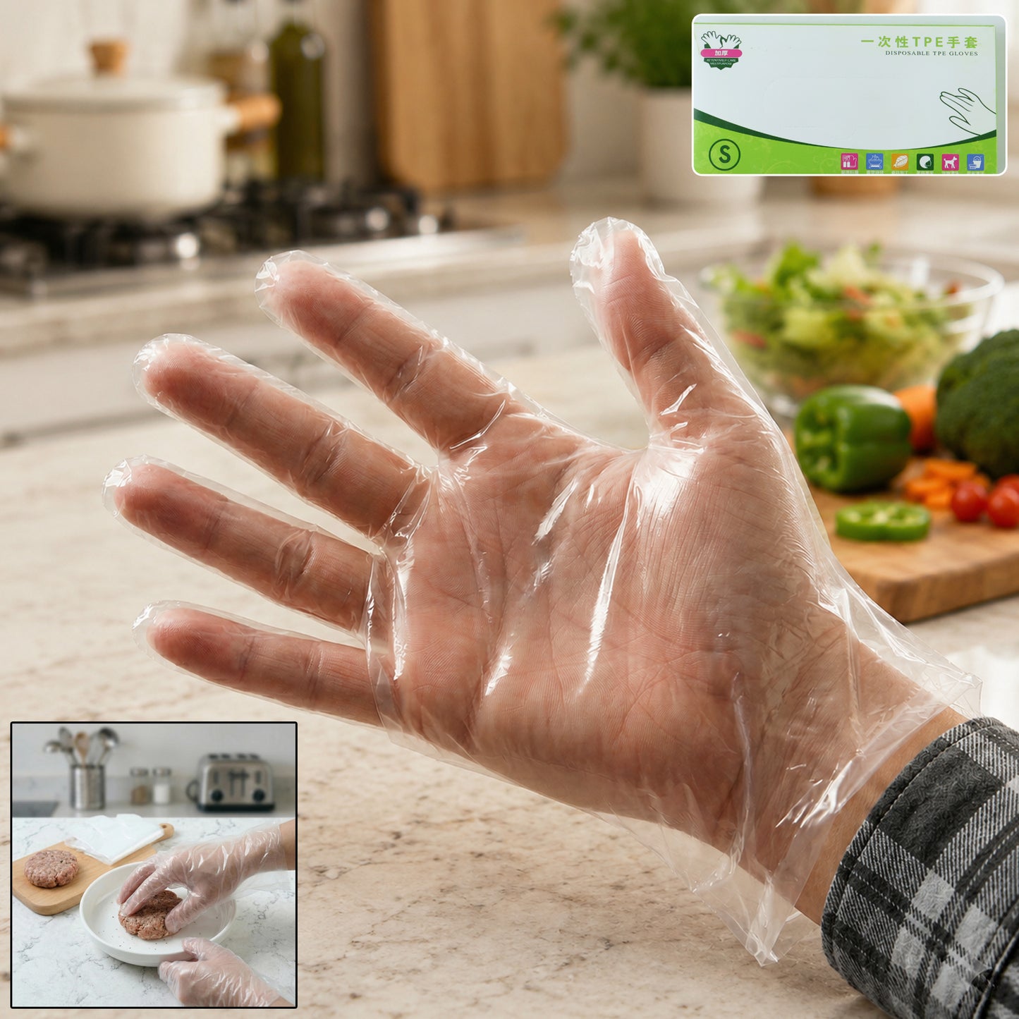 Disposable Small Plastic Gloves (100 Pc)