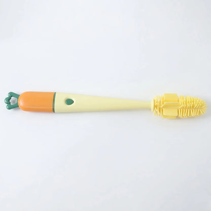 3 In 1 Bottle Cleaning Brush With Silicone Head For Cups And Flasks (1 Pc)