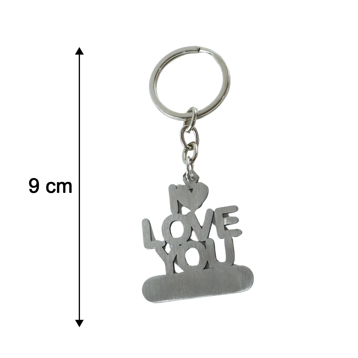 Premium Metal Love You Keychain 1 Pc