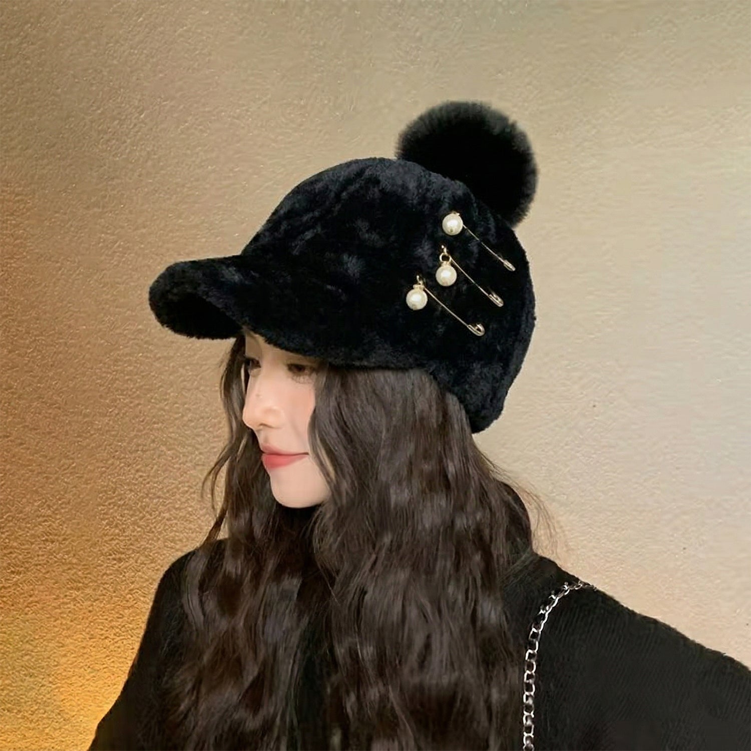 Elegant Winter Fur Cap For Women (1 Pc)