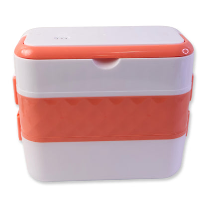 Electric Heated Lunch Box With Stainless Steel Inner Containers (1 Set)