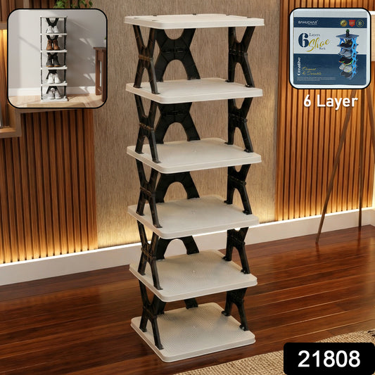6 Layer Rectangle Shoe Rack Stand