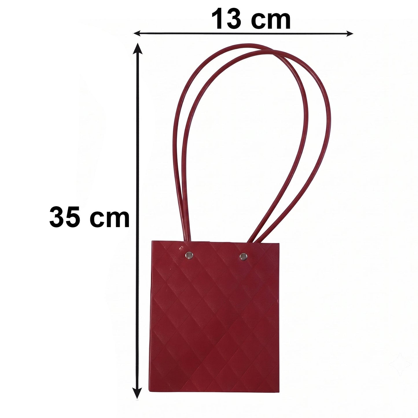Stylish Foldable Flower Packaging Bag With Handle For Bouquet And Gifting (1 Pc)