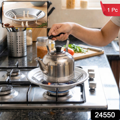 Gas Stove Burner Stand Stainless Steel Wok Support Ring And Trivet (1 Pc)