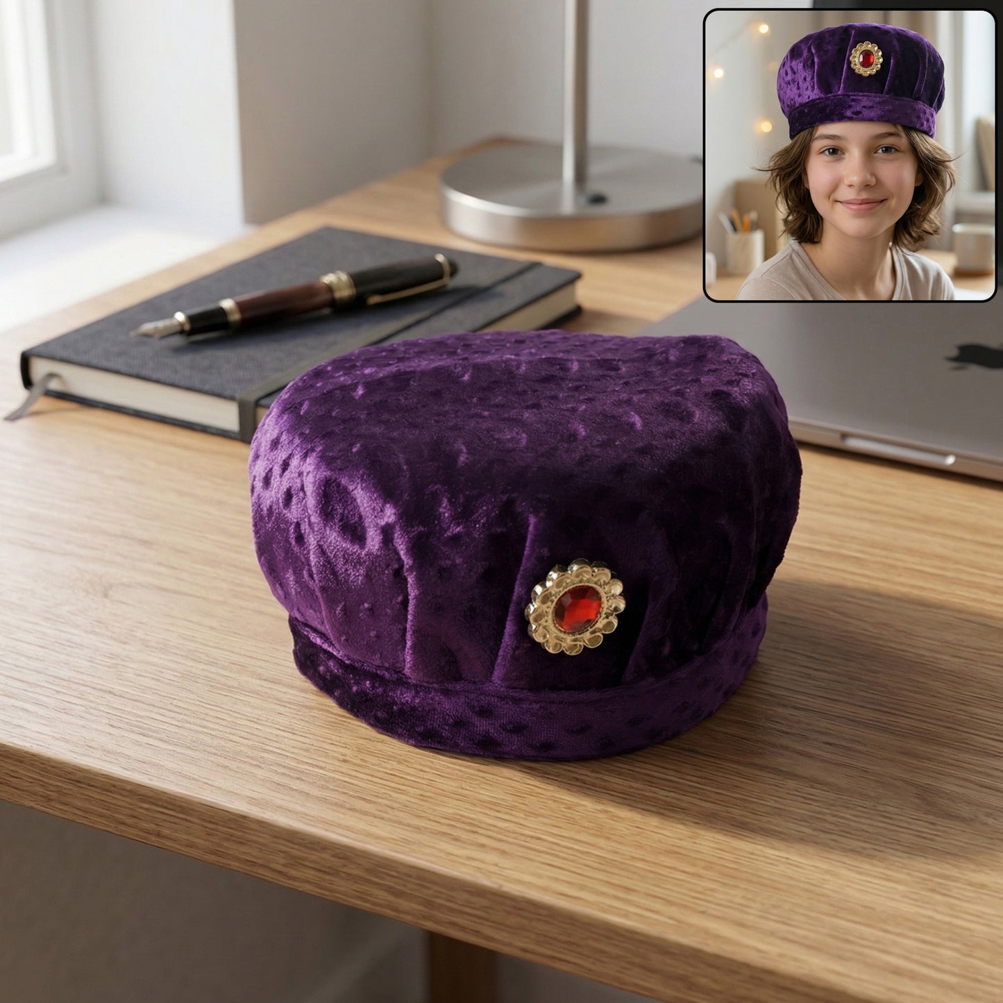Premium Traditional Style Soft Velvet Cap (1 Pc)