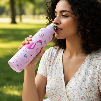Pexpo Oslo Art Printed Insulated Stainless Steel Water Bottle - 750 Ml
