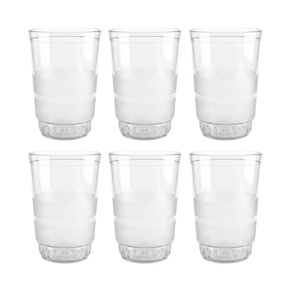 Transparent Janta Drinking Glass Set (300ml 6 Pc Set)