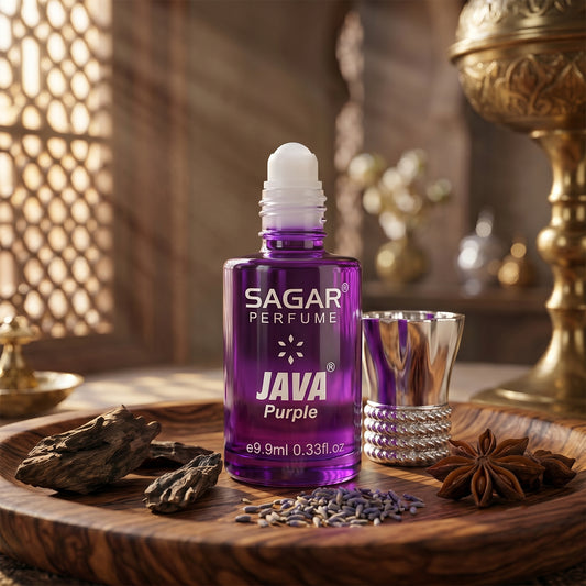 Sagar Java Purple Roll-on Attar Alcohol-free Perfume Oil For Men And Women (9.9 Ml)