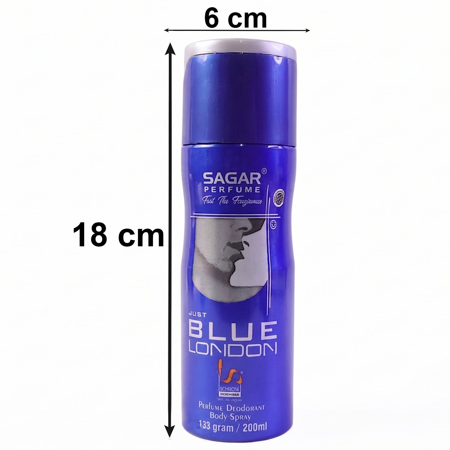 Sagar Just Blue London Perfume Body Spray Deodorant For Men (200 Ml)