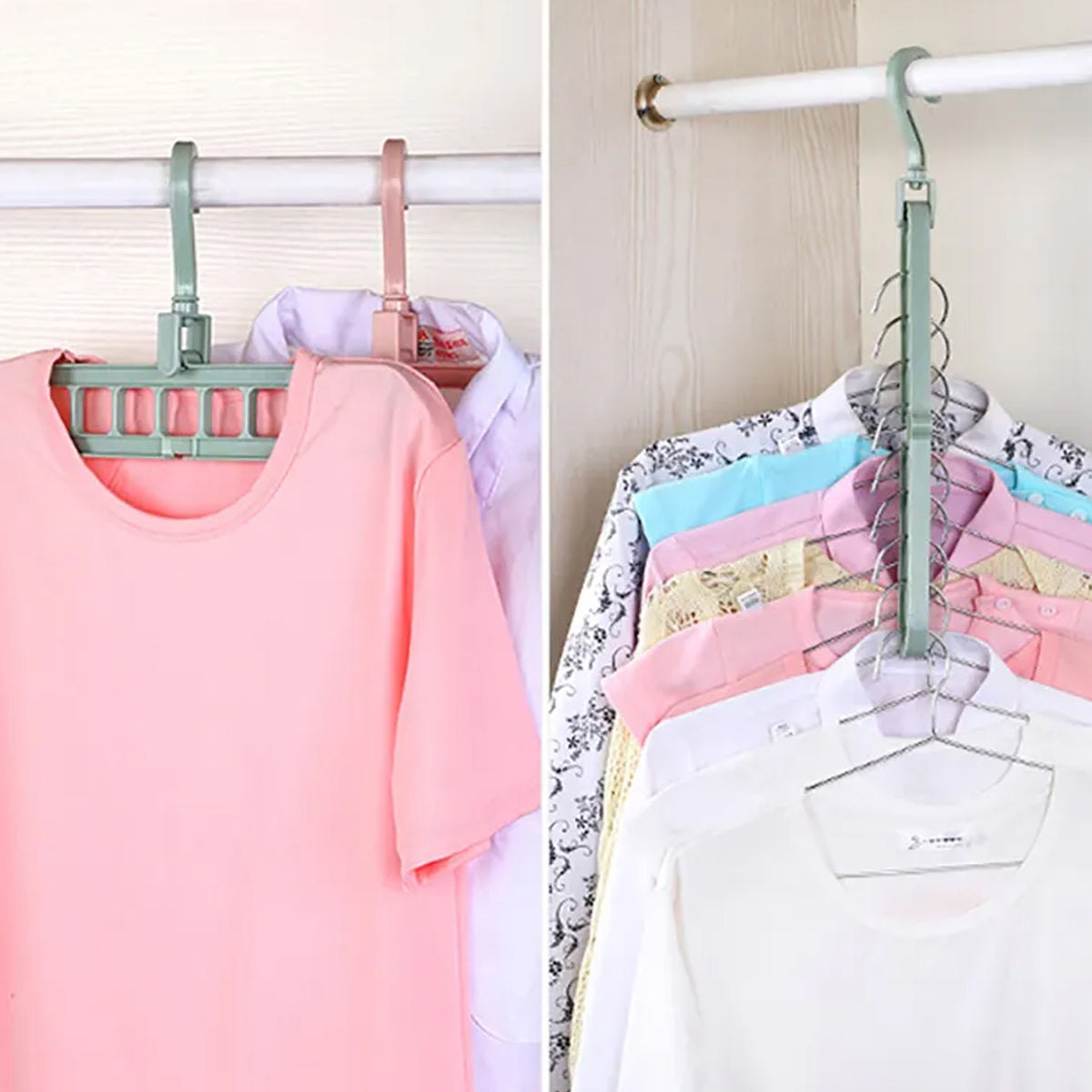 0238a Hole Plastic Hanger Hanging Hook Indoor Wardrobe Clothes Organization Storage Balcony Windowsill Suit Racks