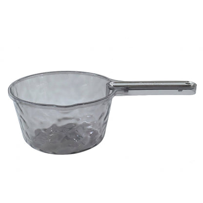 Transparent Plastic Water Dipper Scoop With Handle For Bathroom (1 Pc)