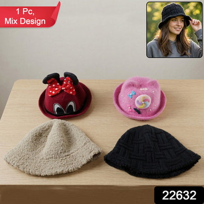 Winter And Summer Bucket Style Cap For Men Women  Kids 1 Pc