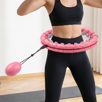 Adjustable Smart Weighted Hula Hoop With Massage Ball For Waist Slimming (1 Pc)