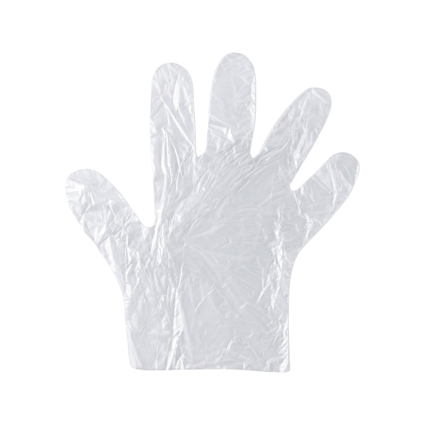 Disposable Clear Plastic Gloves (100  Pc Medium)