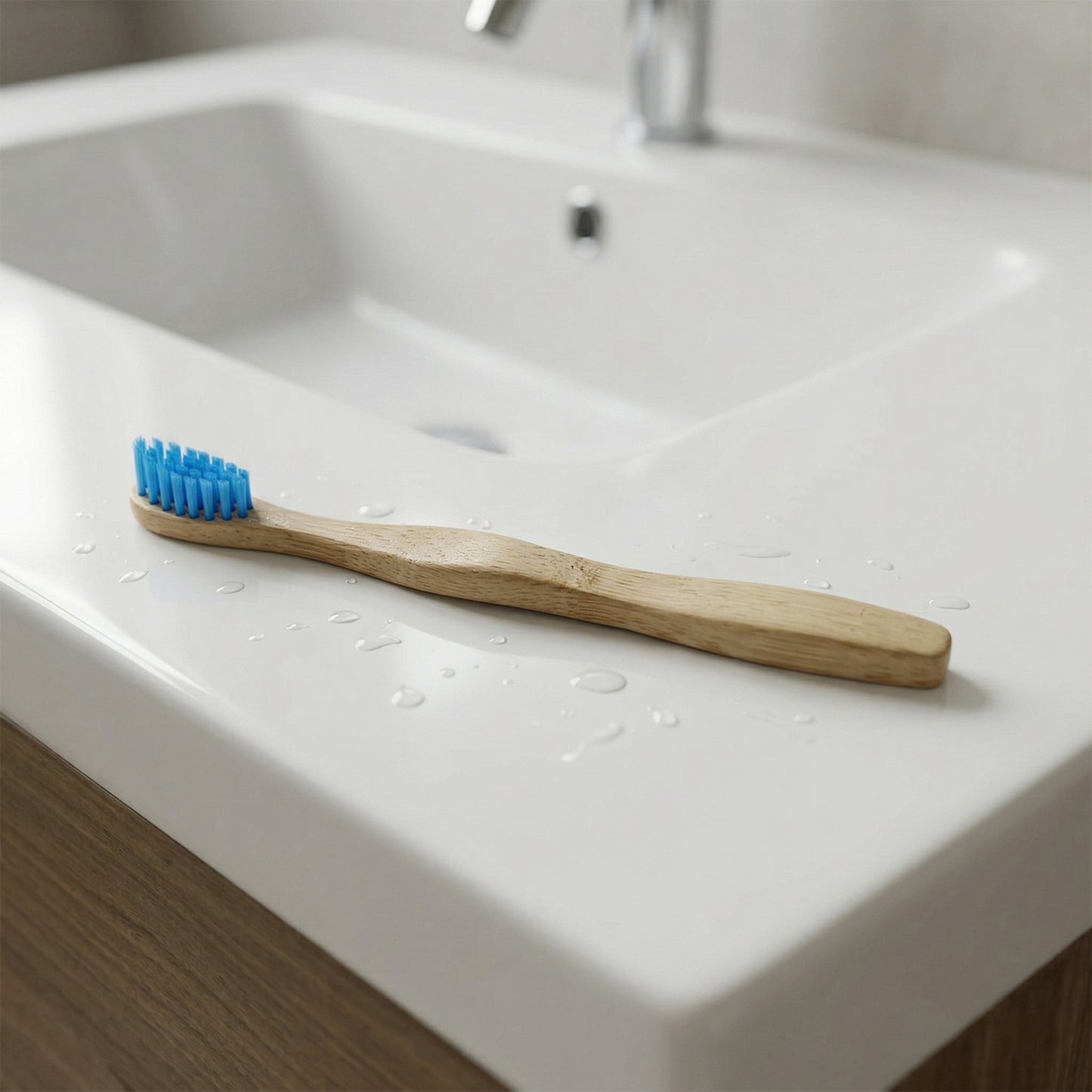 Sustainable Wooden Handle Toothbrush With Soft Bristles (1 Pc)