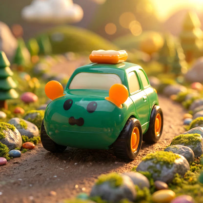Funwoods Animal Cartoon Pull-back Toy Car - (4 Pc  Set)