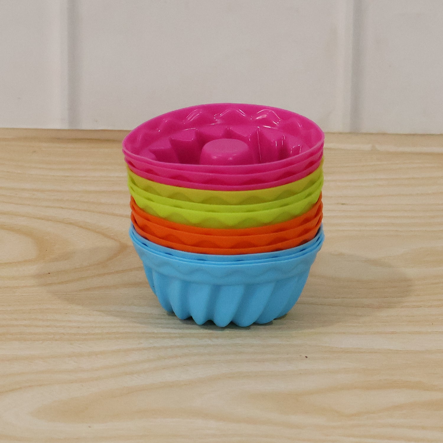 Reusable Silicone Cupcake Mould Set (12 Pc)