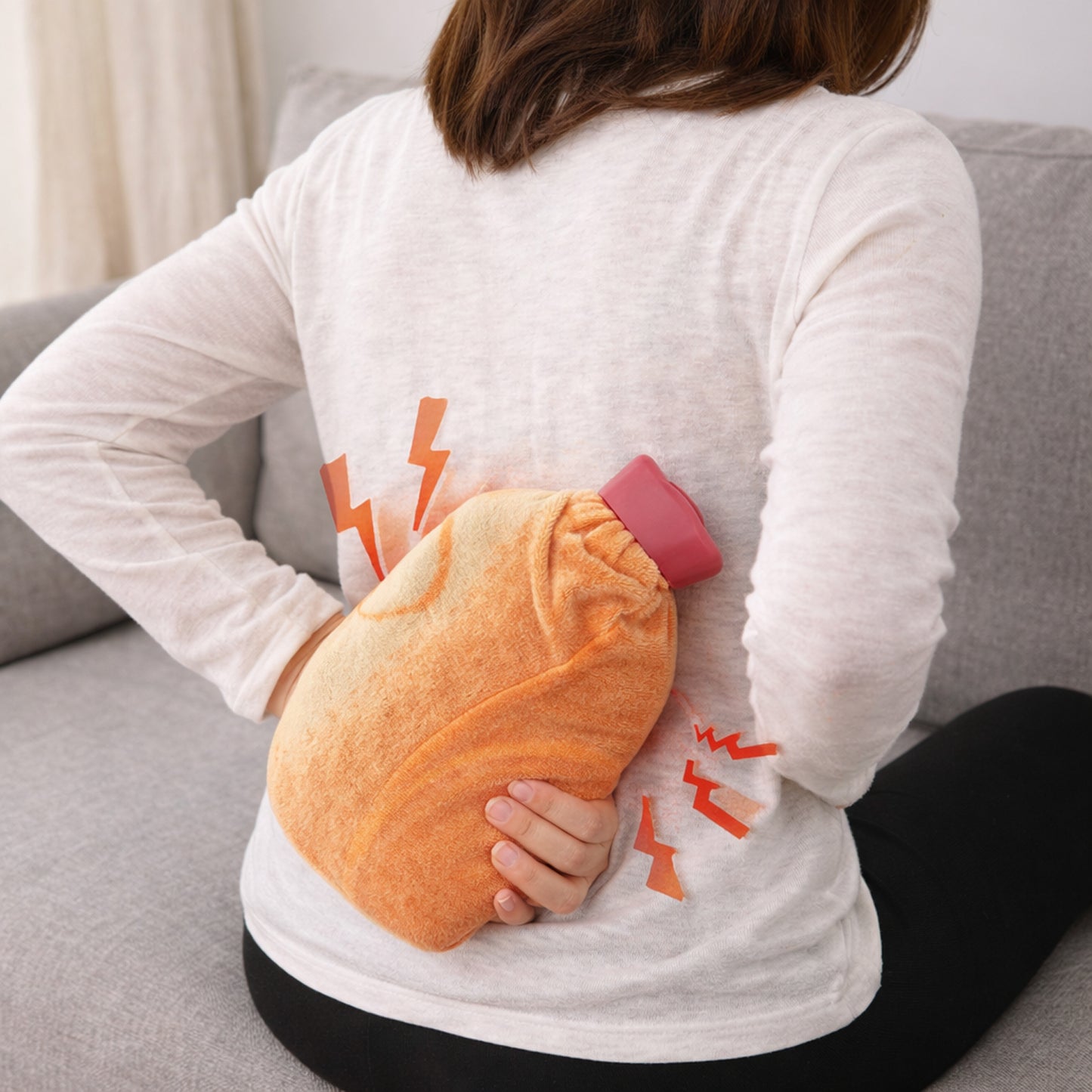 Reusable Hot Water Bag With Soft Fabric Cover (1 Pc)