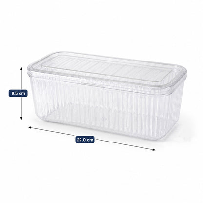 Acrylic Jewellery Storage Box  Clear Organizer With 10 Compartments