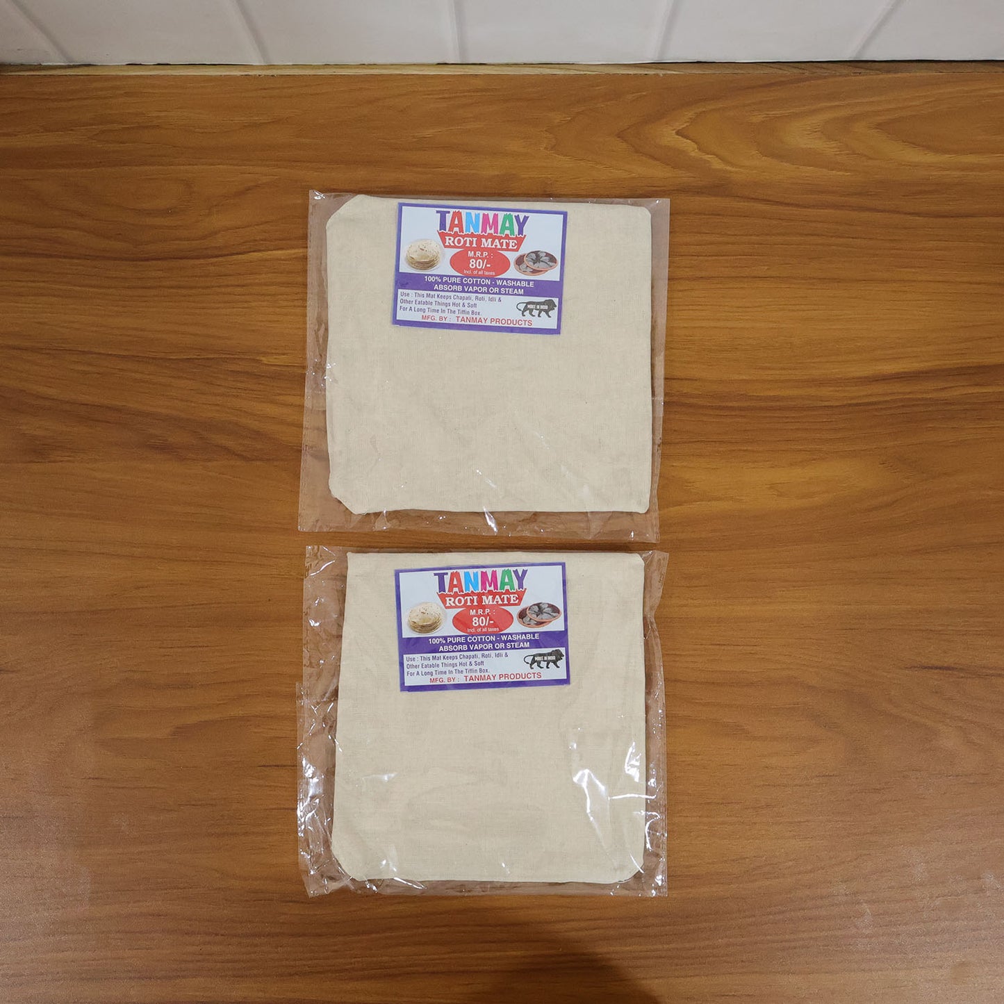 Multipurpose Cotton Roti Cloth Cover Round Roti Cover  (51 X 51 Cm Pack Of 2 )