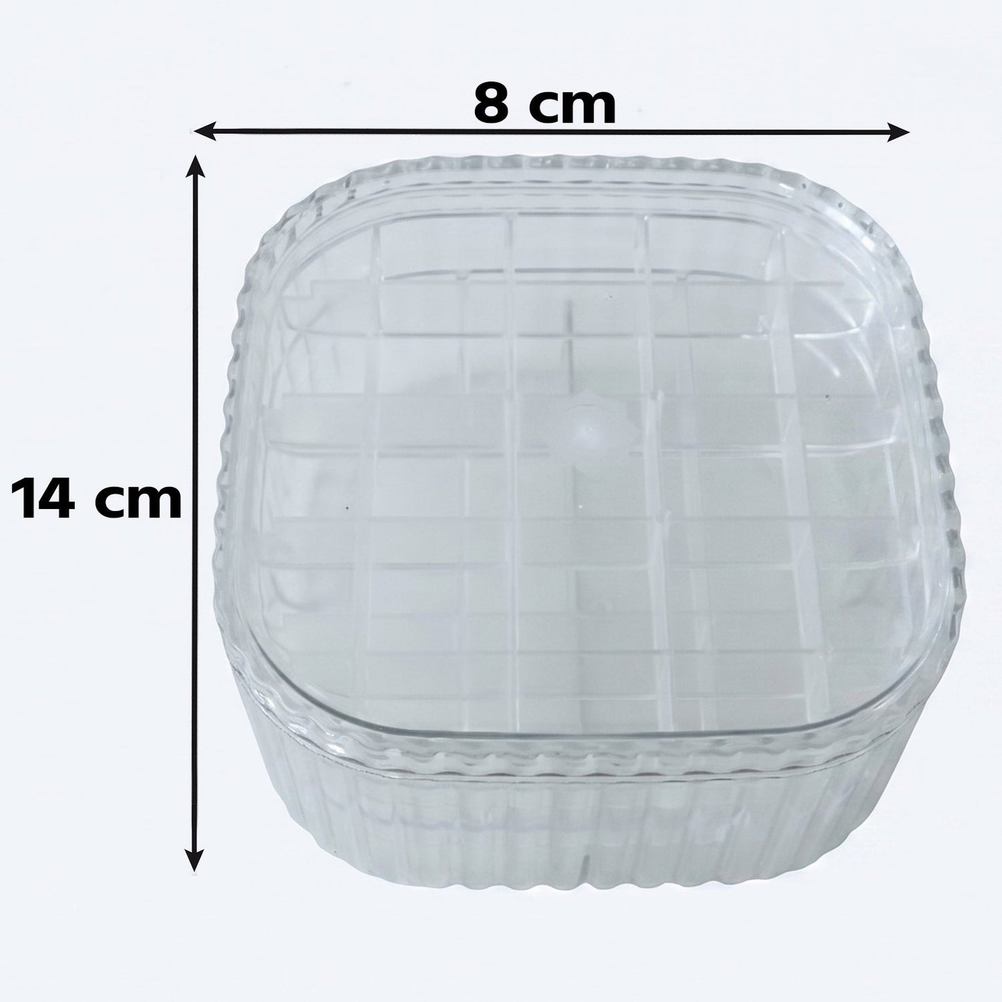 Jewellery Storage Box  3 Layer Clear Organizer For Small Accessories