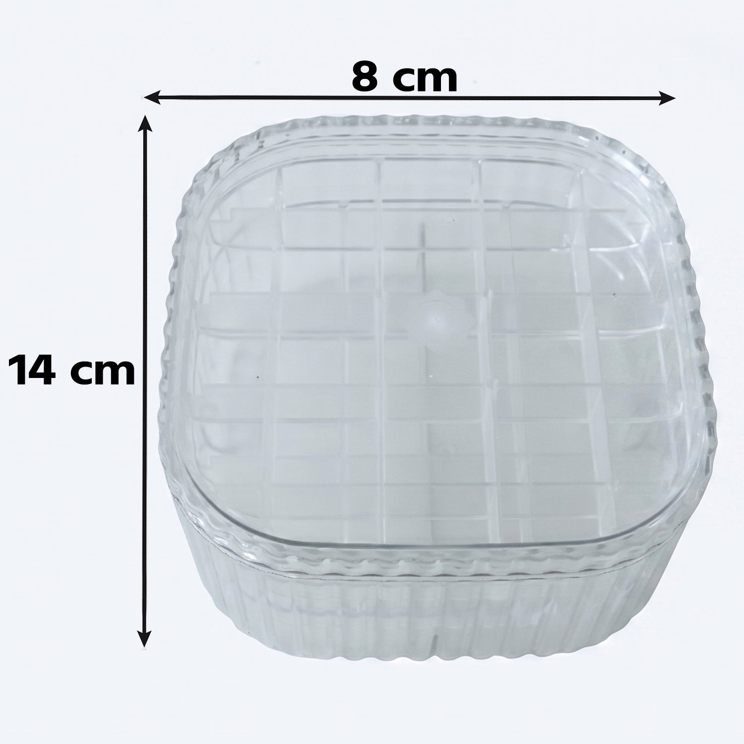 Jewellery Storage Box  3 Layer Clear Organizer For Small Accessories