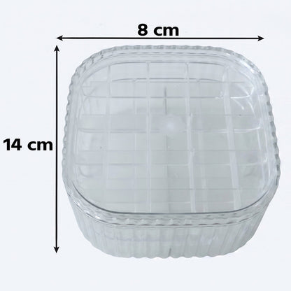 Jewellery Storage Box  3 Layer Clear Organizer For Small Accessories