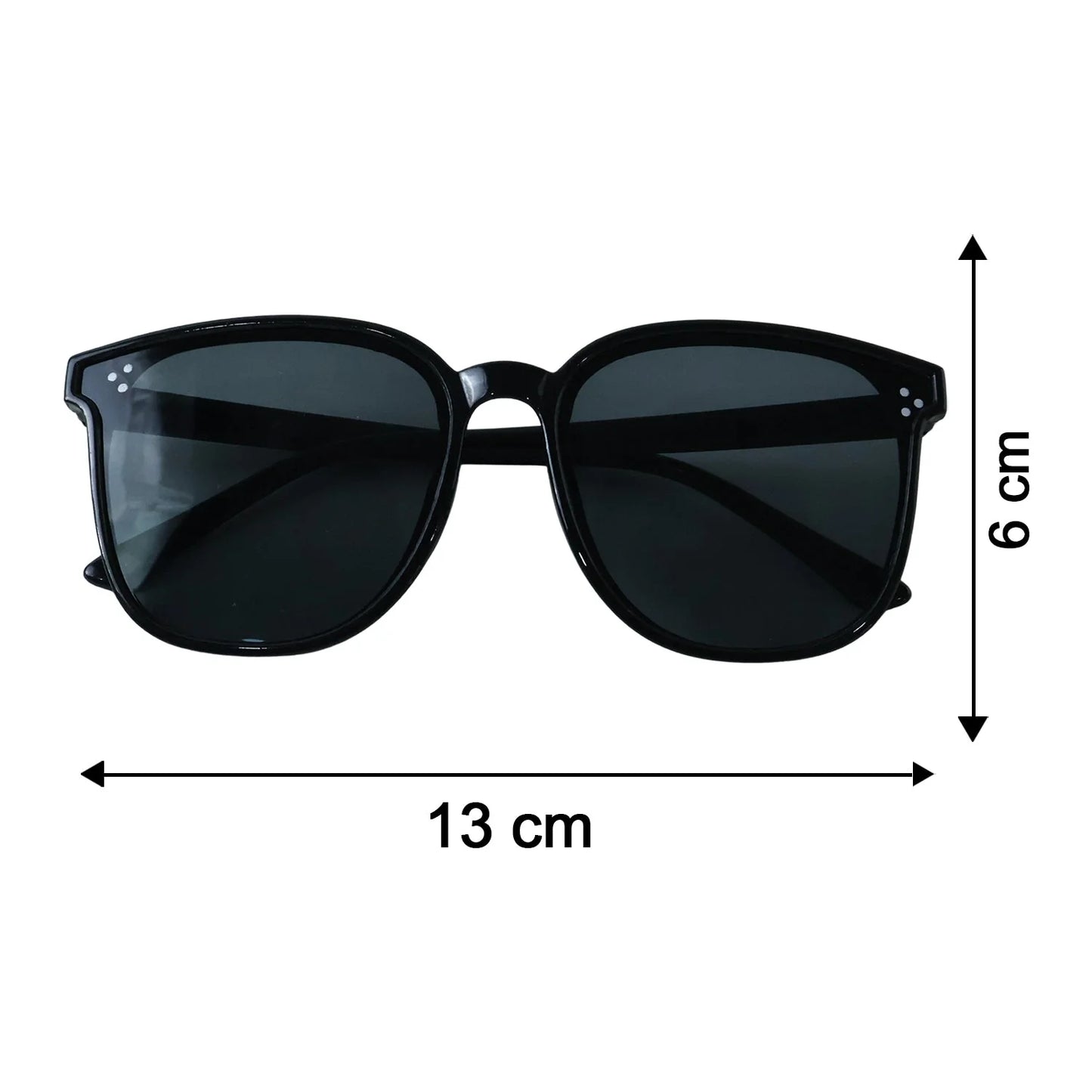 Uv Protection Stylish Black Sunglasses For Men And Women Classic Frame (1 Pc)