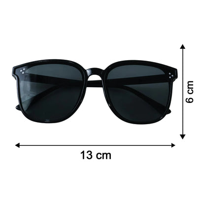 Uv Protection Stylish Black Sunglasses For Men And Women Classic Frame (1 Pc)