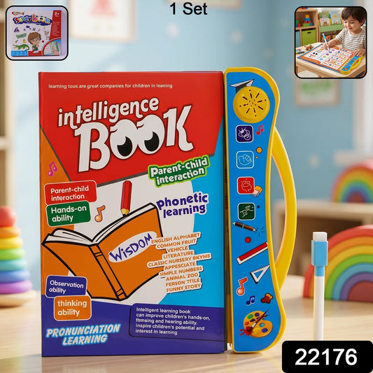 Kids Intelligence Learning Sound Book With Pen For Phonics And Numbers (1 Set)
