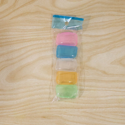 Toothbrush Head Cover Caps Anti Dust Travel Brush Protector (5 Pcs)