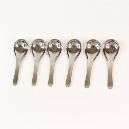 Apex Premium Stainless Steel Soup Spoon Set  6 Pieces
