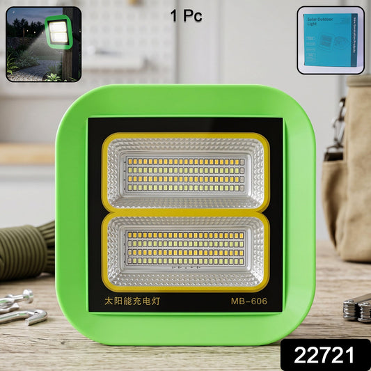 Solar Rechargeable Led Flood Light  Portable Outdoor Illumination