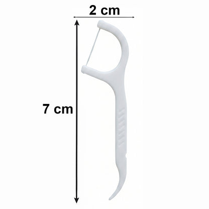2 In 1 Toothpick Dental Floss Sticks Set Teeth Cleaning Flosser With Box (1 Set)