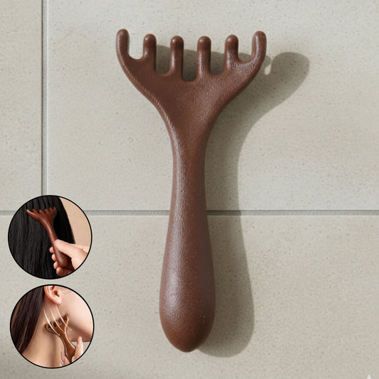 Manual Wooden Style Head  Neck Scalp Massager (1 Pc)