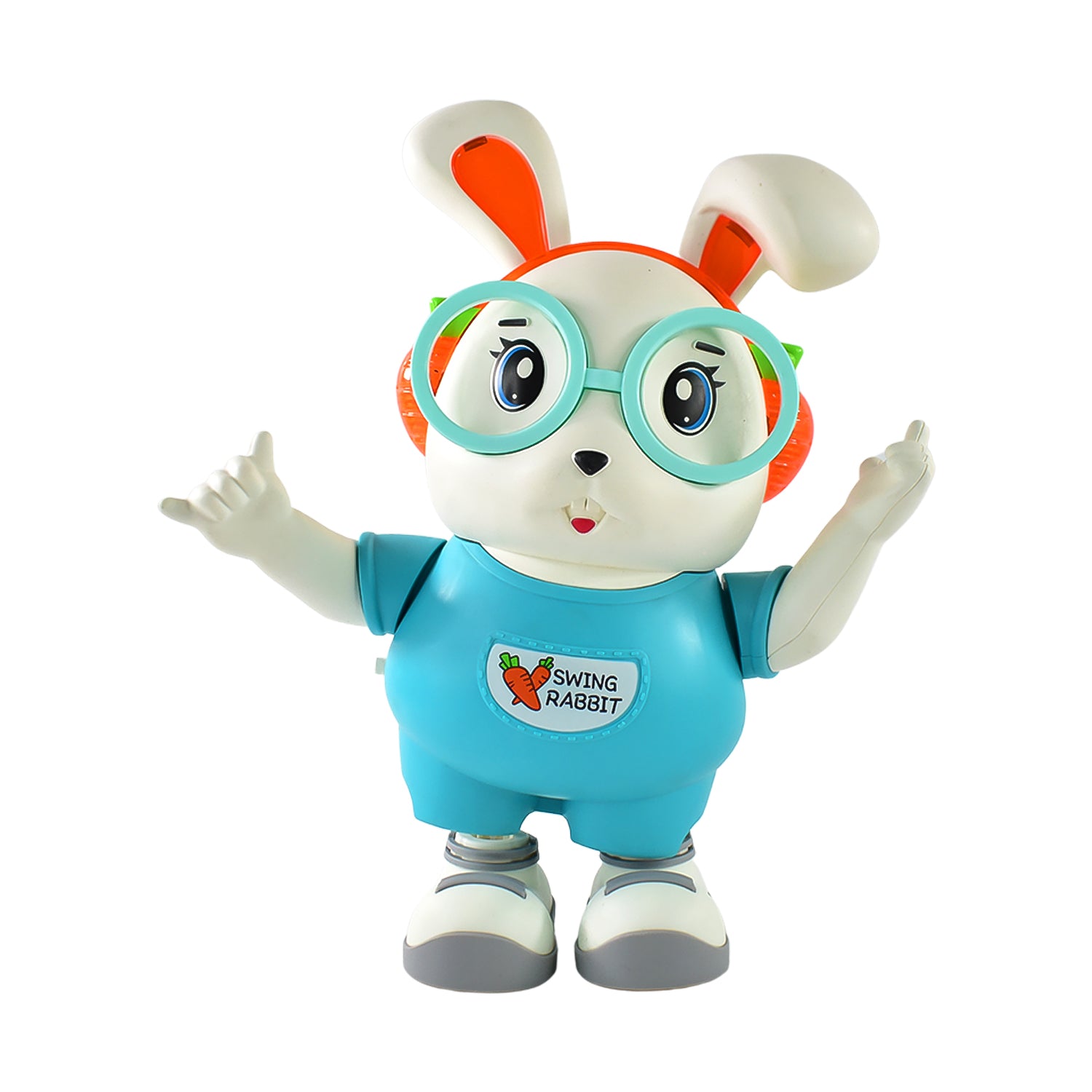 Swing Rabbit Musical Dancing Toy  Interactive Bunny With Lights Sounds (1 Pc  Battery Not Included)