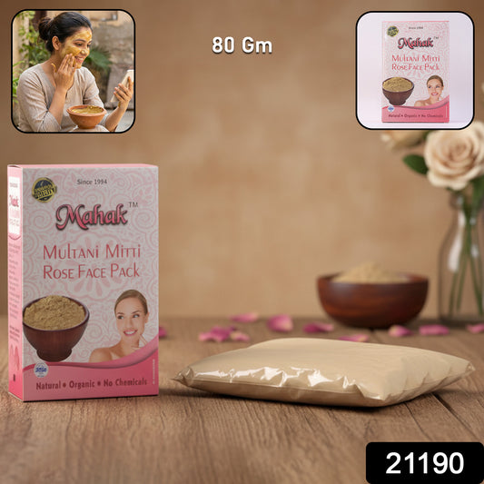 Herbal Multani Mitti  Rose Based Face Pack  80 Gm