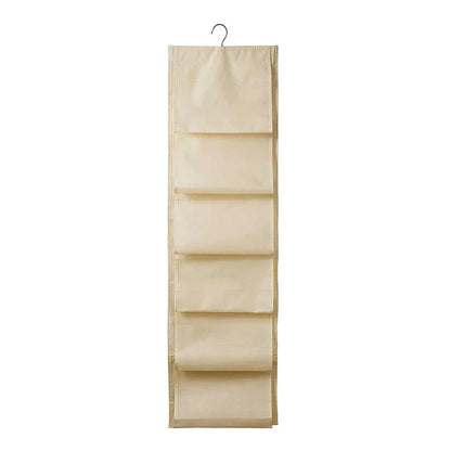 12 Grids Hanging Storage Bag (1 Pc  12 Pocket  Mix Color)