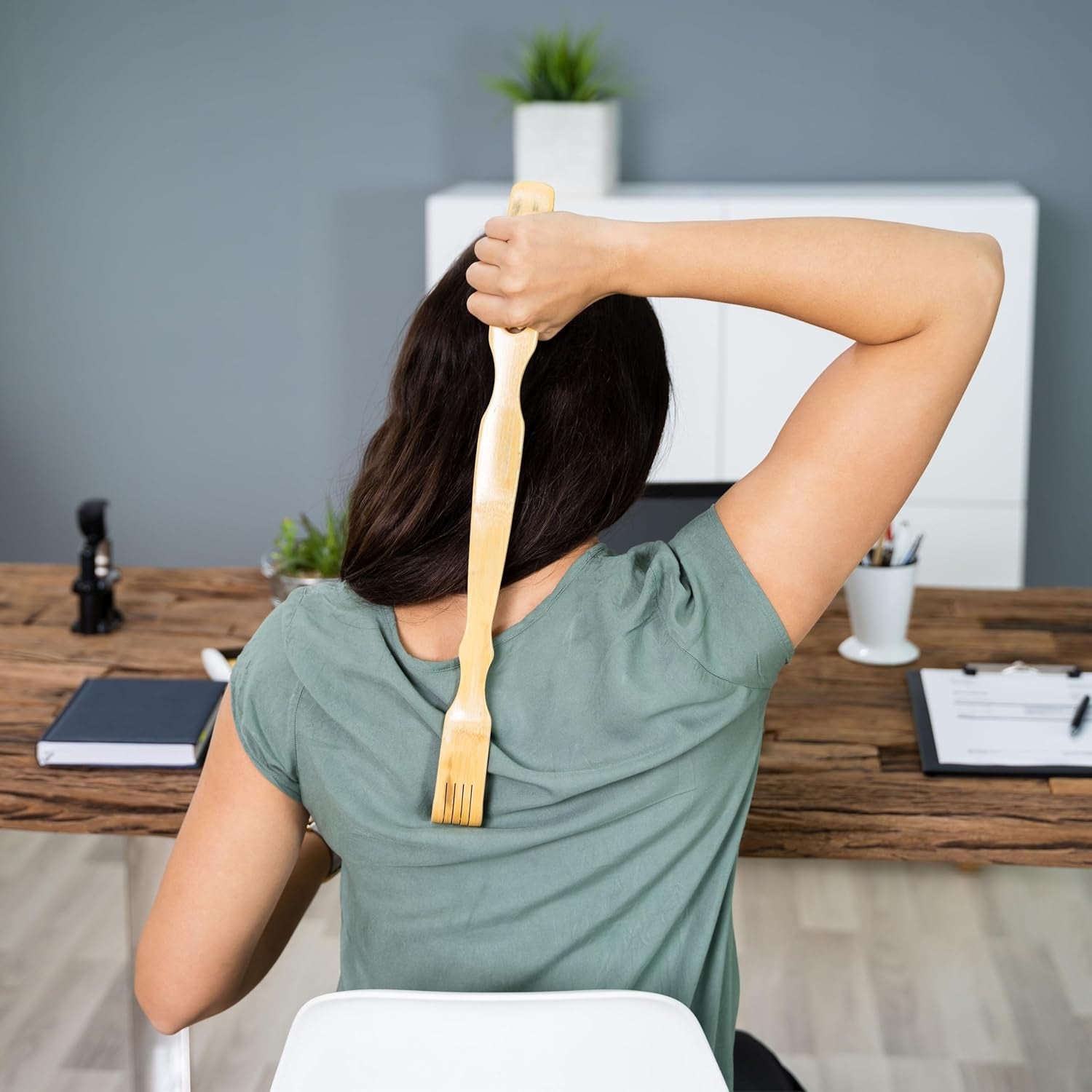 Wooden Back Massager Stick (1 Pc 46 Cm)