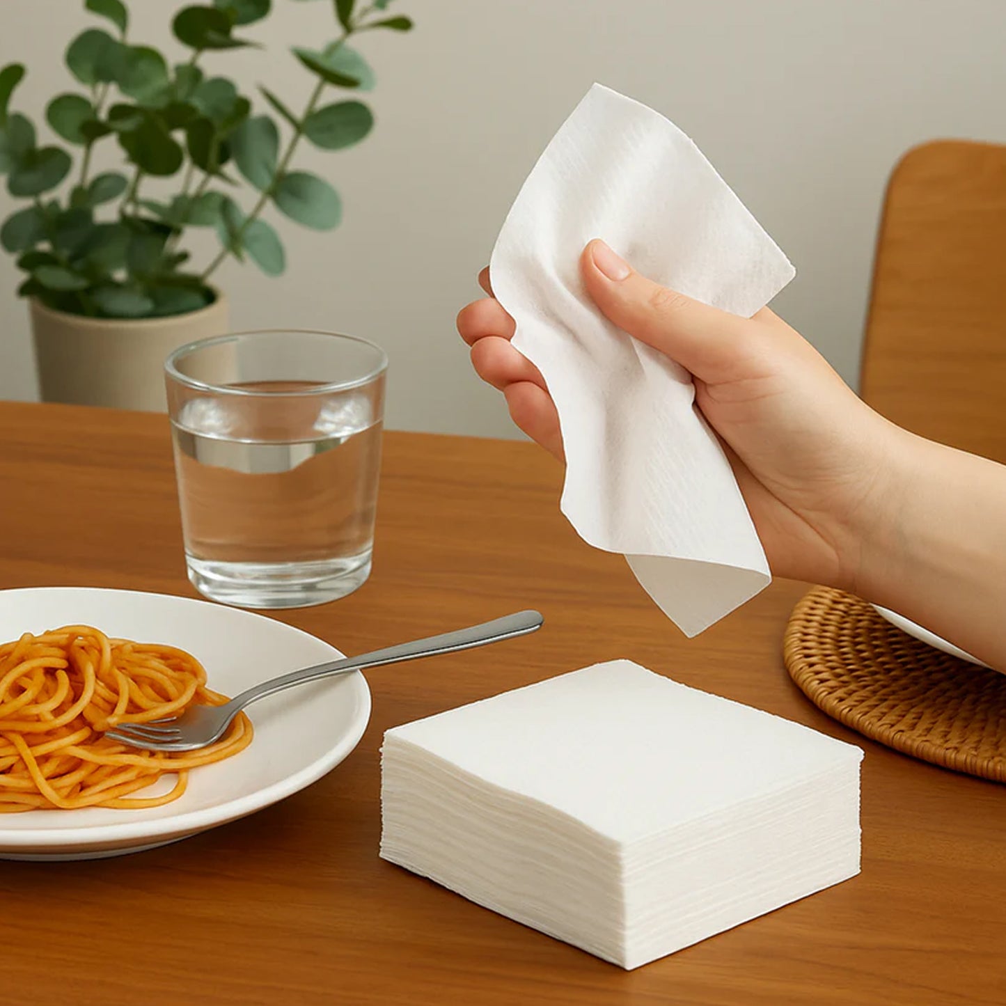 Freshee Premium Ultra-soft Disposable Paper Napkins  50 Pc (23 X 25 Cm)