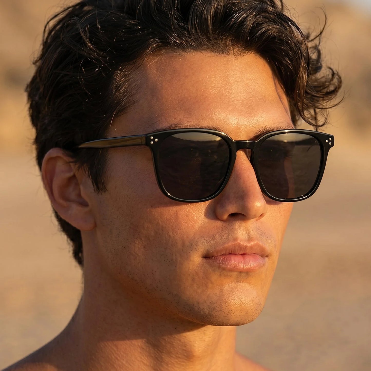 Uv Protection Stylish Black Sunglasses For Men And Women Classic Frame (1 Pc)