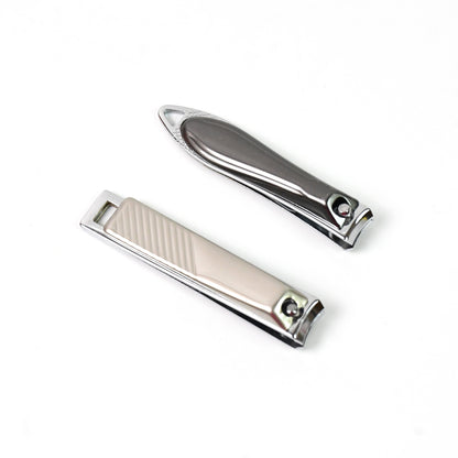 Stainless Steel Folding Portable Large Nail Clippers With Nail File (1 Pc)