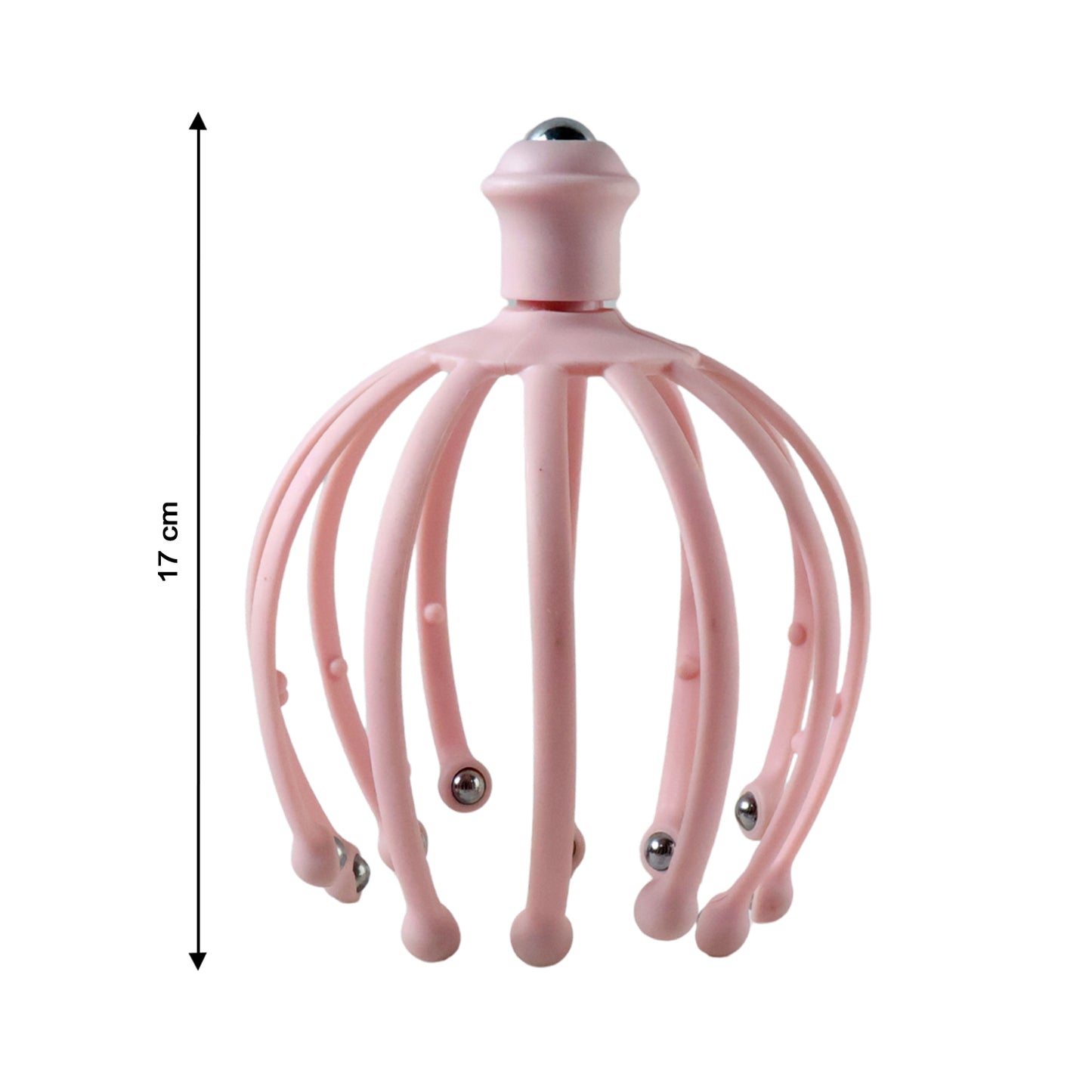 Manual Head Scalp Massager With Rolling Ball Tips (1 Pc)