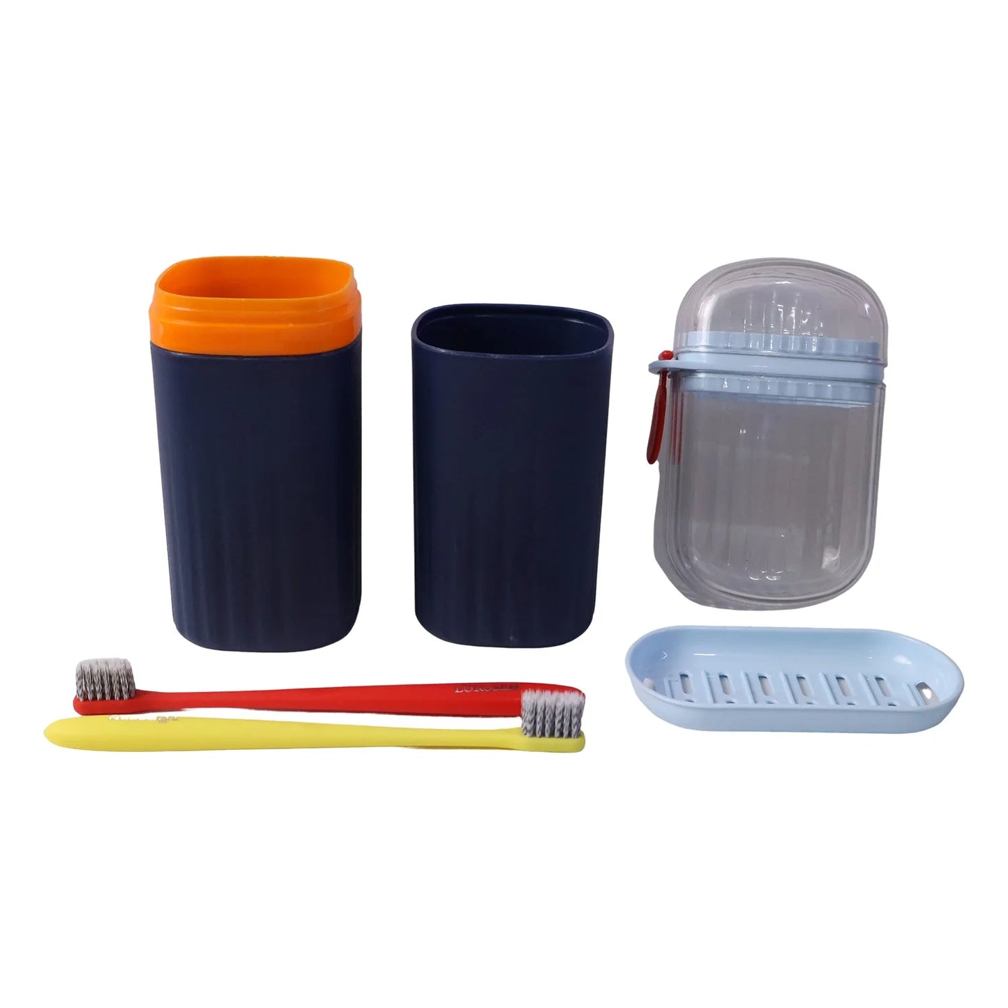 Bathroom Accessories Combo Set Tumbler Toothbrush Holder And Soap Dish (1 Set)