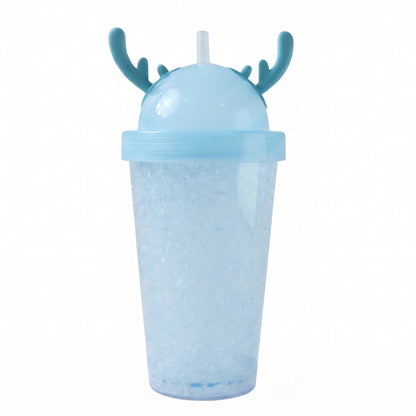 Stylish Swizzy Jelly Tumbler With Straw And Fun Lid (1 Pc 500ml)