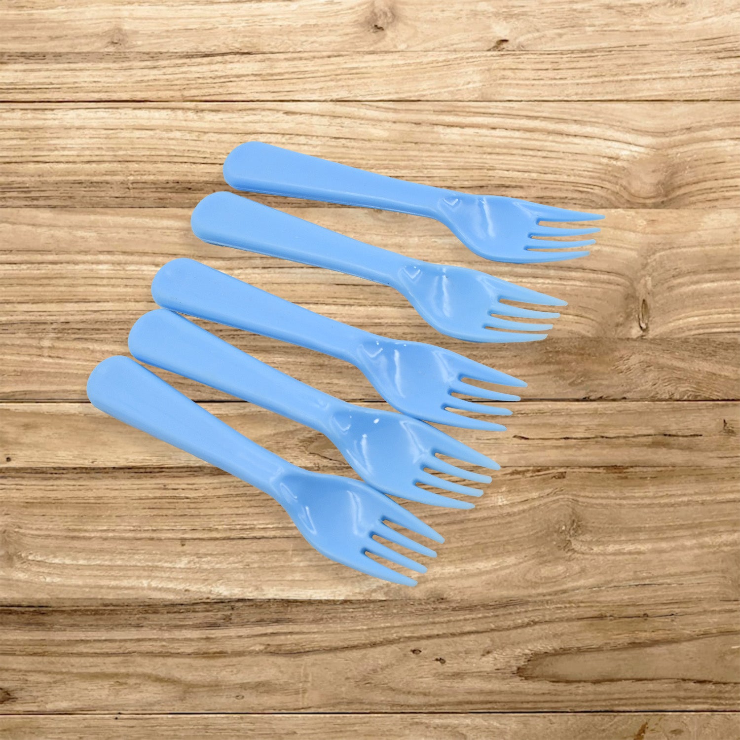 5895  Reusable Premium Heavy Weight Plastic Forks Party Supplies One Size Plastic 5pc Serving Fork Set For Kitchen Travel Home (5pc)