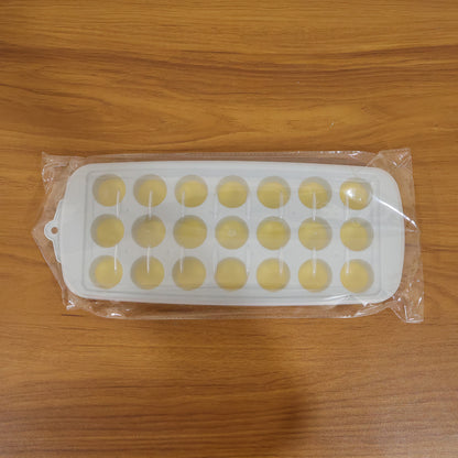 Round Ball Ice Cube Tray With Lid 21 Grid Ice Mold Tray (1 Pc)