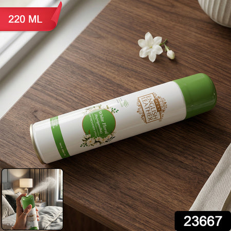 Next English Leather White Floral Rajnigandha Air Freshener Spray Home (220ml)